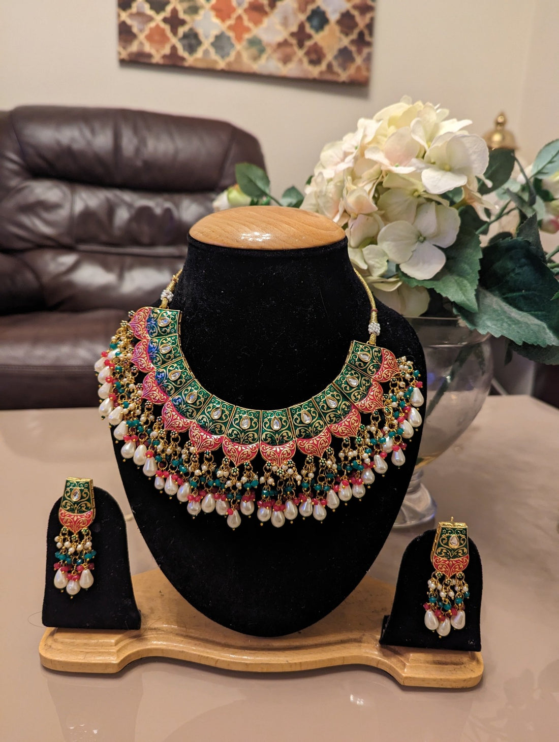 373 374 390 stunning traditional necklace jewellery set - KundanByNadia