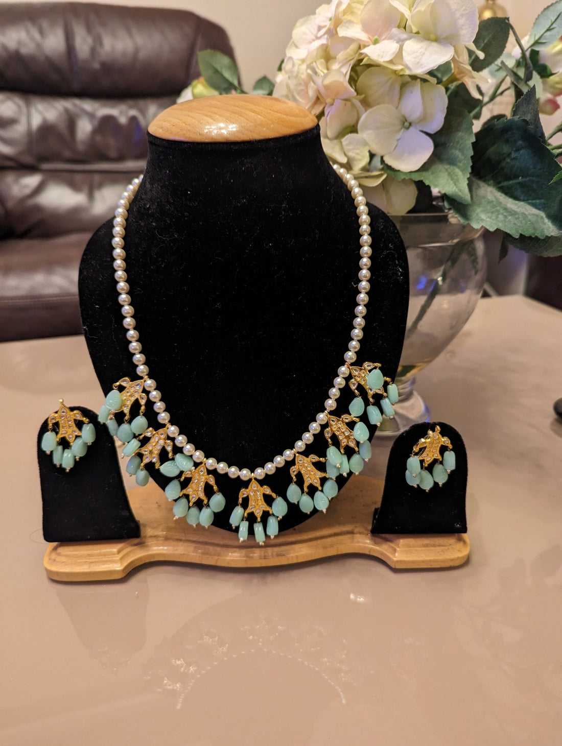 384 386 388 long mala necklace jewellery set - KundanByNadia