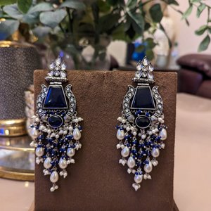 Chic White & Blue Duo Set - KundanByNadia