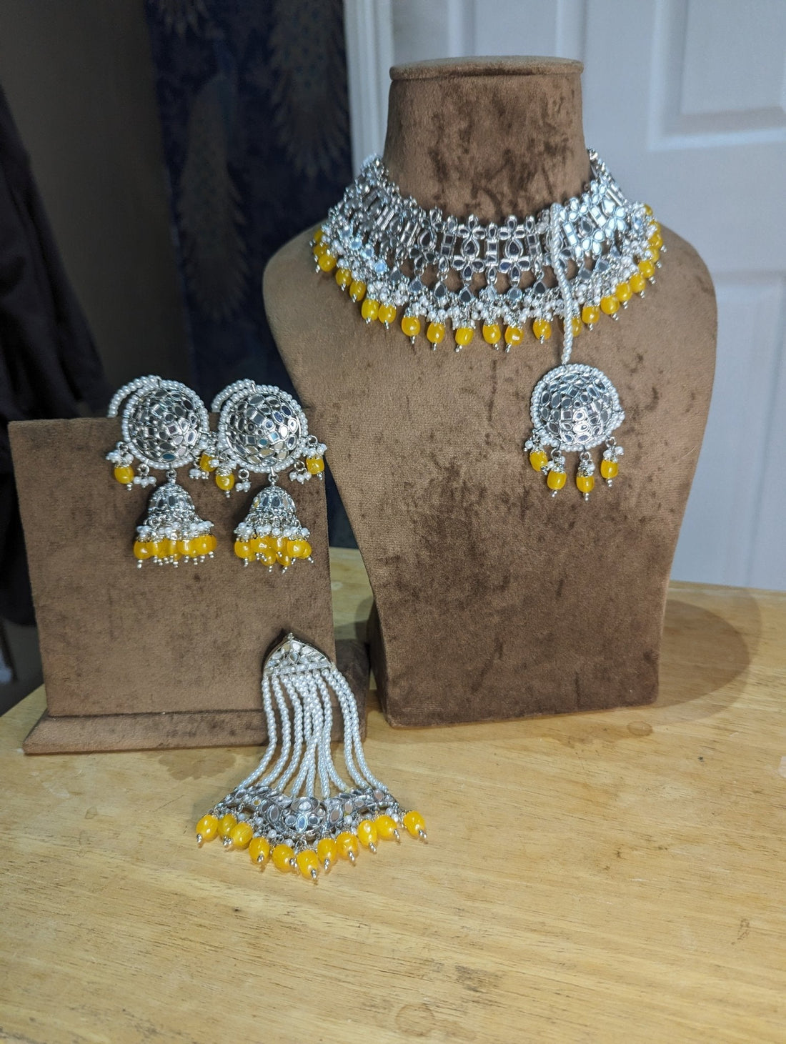 Full bridal necklace jewellery set - KundanByNadia